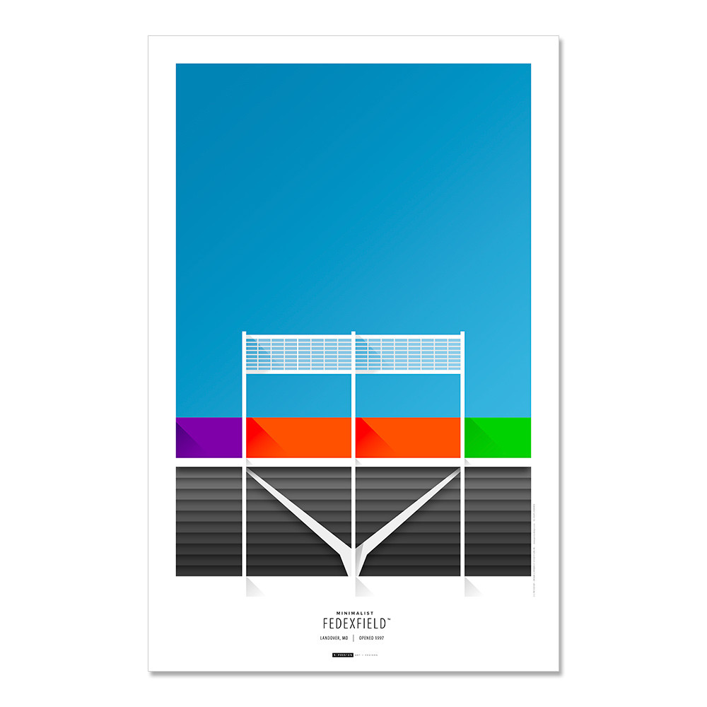 washington redskins fedex field art poster the stadium shoppe Diagram of Arlington National Cemetery image 1